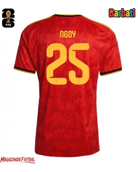 Belgia Nathan Ngoy #25 Tricou Fotbal Replică Mondial 2026 Barbati Acasa Belgia Nathan Ngoy #25 Tricou Fotbal Replică Mondial 2026 Barbati Acasa